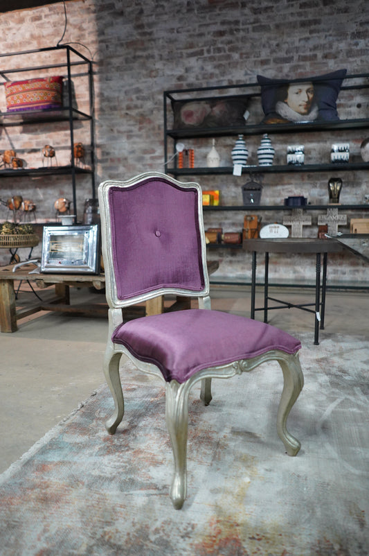 Purple And Silver Princess Chairs